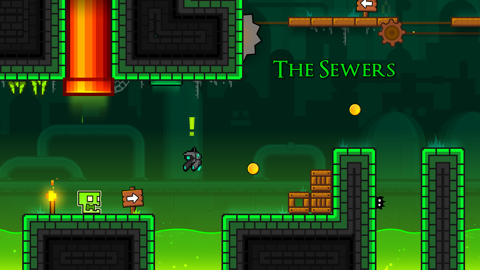 Geometry Dash Level Gameplay Screenshot